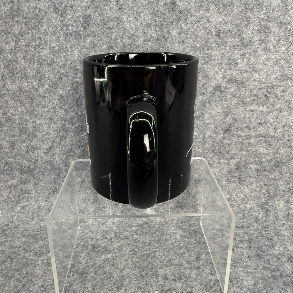 Disney Mickey Mouse Ceramic Coffee Tea Mug Cup Signature‎ Black Background - Picture 4 of 7